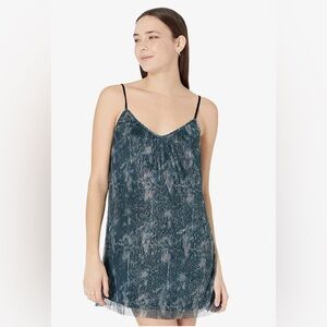 BB Dakota by Steve Madden Marble Cake Plissé Minidress